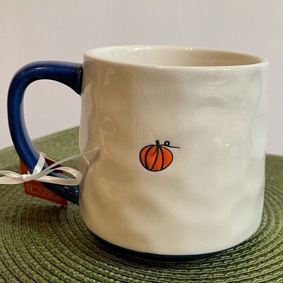 Lang by Design truck with pumpkins mug NWT - Picture 3 of 8